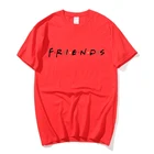 Футболка мужская с принтом друзей, модная тенниска из хлопка, повседневная майка для фитнеса, лето 2020