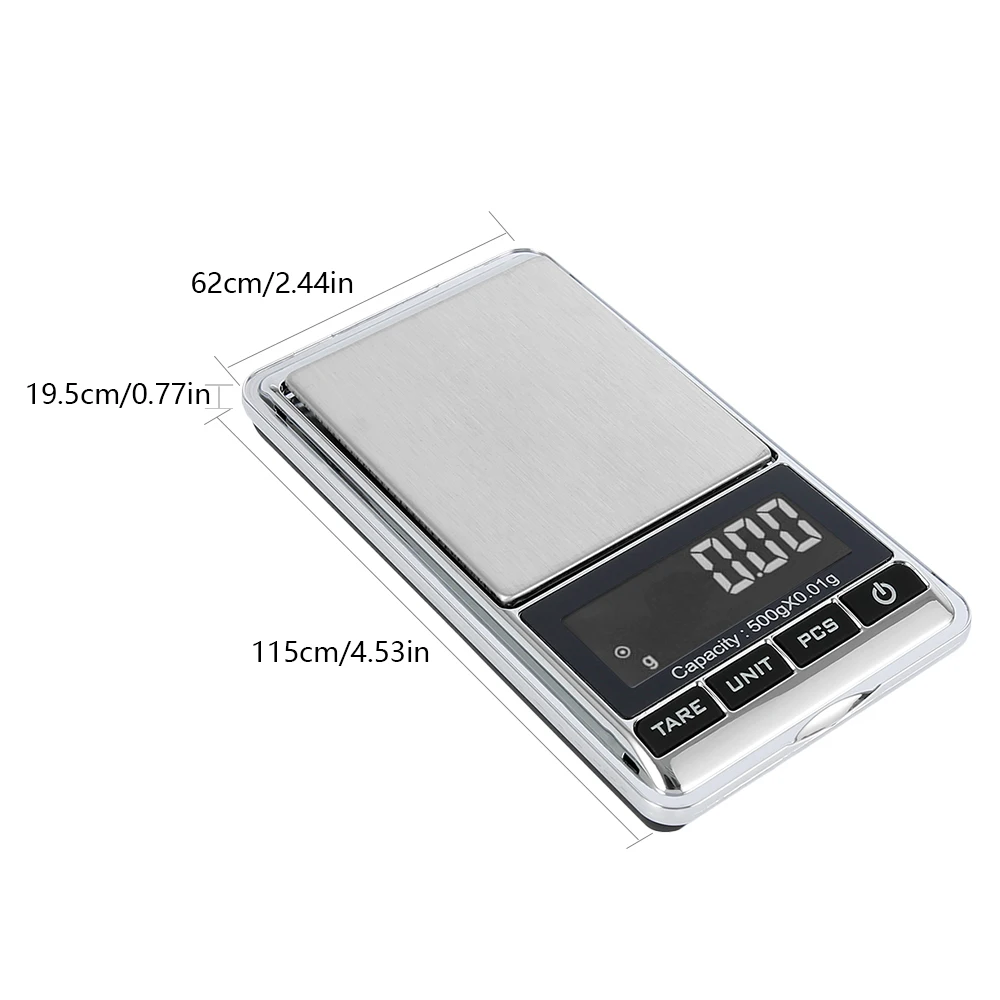 Цифровые карманные Кухонные весы 500 г 0 01 для продуктов питания ювелирных изделий