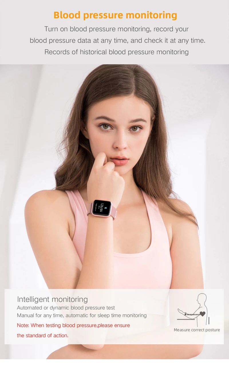 Focusmart 2020 Смарт-часы для мужчин IP68 Водонепроницаемый Полный сенсорный экран