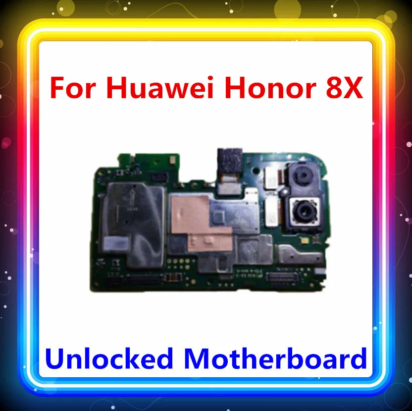 Оригинальная материнская плата для Huawei Honor 8X ПЗУ 64 ГБ 128 ОЗУ 4 Гб 6 карта памяти