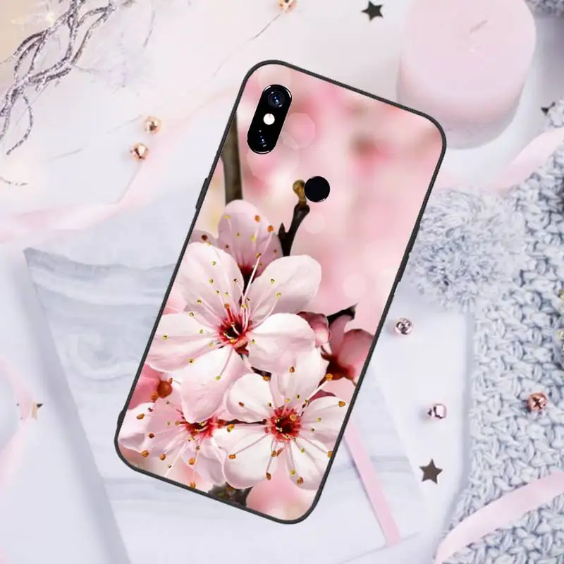 

Cherry blossoms flower Phone Case For Xiaomi Redmi note 7 8 9 pro 8T 9S Mi Note 10 Lite pro