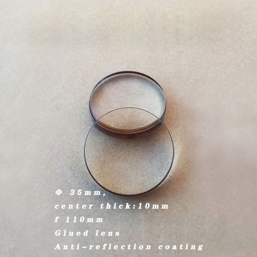 Customization Optical Experiment Processing Self-made Telescope With Convex Lens Diameter 35 Mm Focal Length 110 Glued | Инструменты