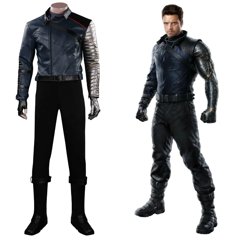

Falcon & Winter Soldier Cosplay Costume Jacket Coat Panst Gloves Full Suit Halloween Carnival Outfits
