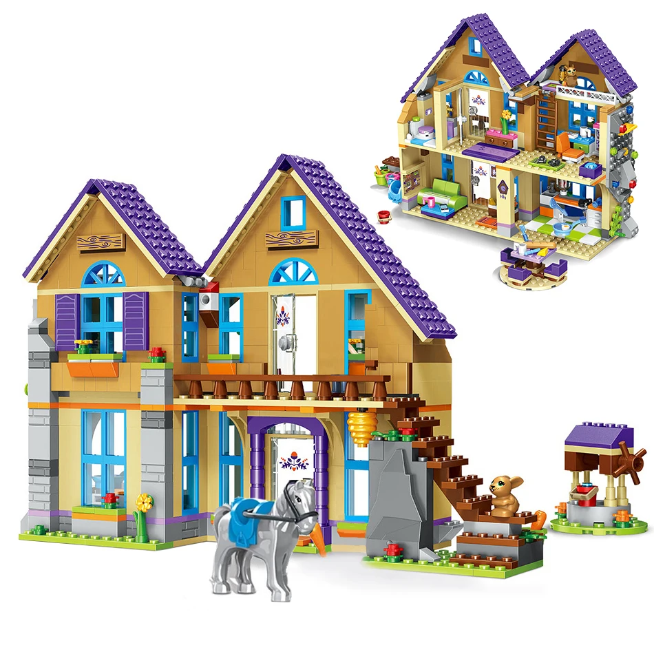 

Конструктор «Friends Mia House» из 805 блоков, фигурки дружбы, развивающие игрушки для девочек и мальчиков