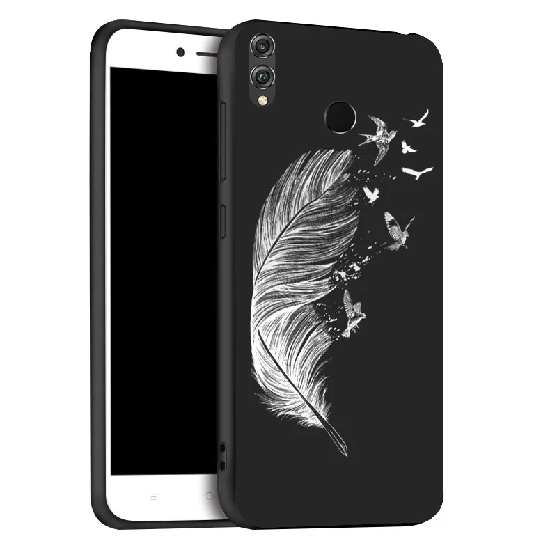 x083 Черный кремниевый Honor 8X Мягкий силиконовый чехол из термопластика чехол для huawei Honor Play 8A 9 10 Lite 3 Honor8X Honor8A Чехлы для крышки Fundas бампер - Цвет: x083