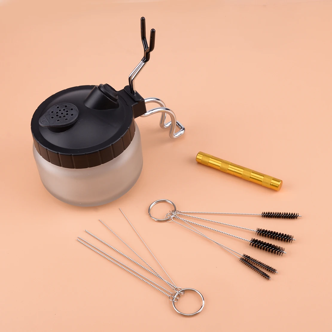

Windscreen Windshield Washer Jet Nozzle Cleaning Cleanup Brush Needle Spray Out Pot Kit Set
