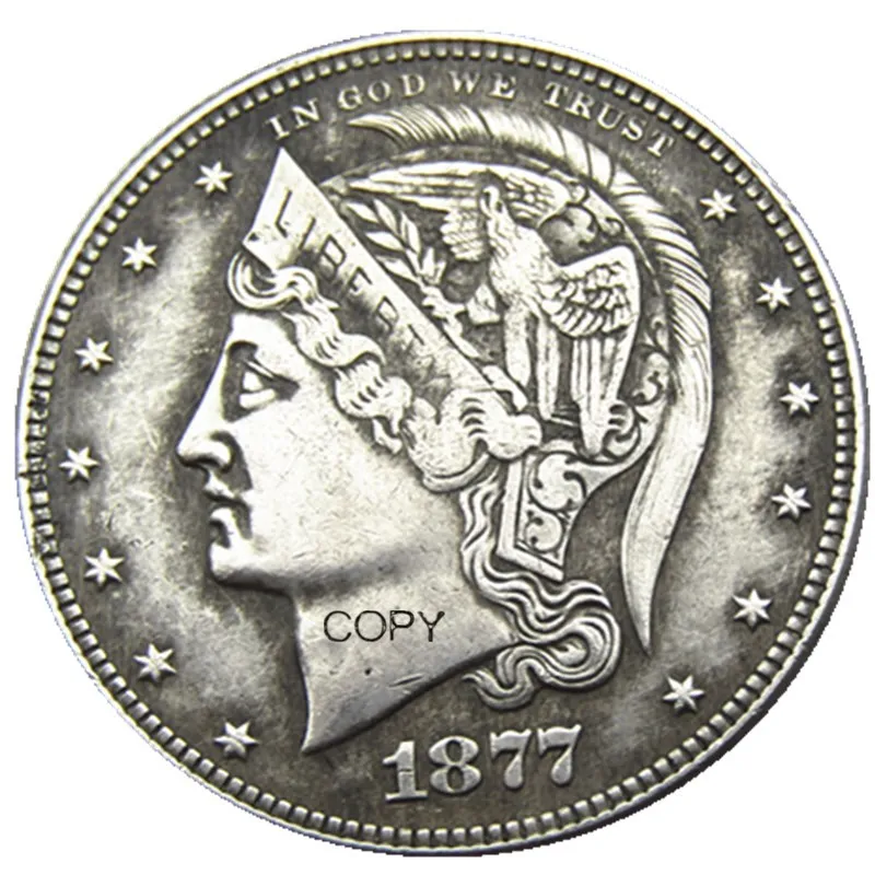 USA 1877 Helmeted Head Half Dollar Patterns Silver Plated Copy Coin
