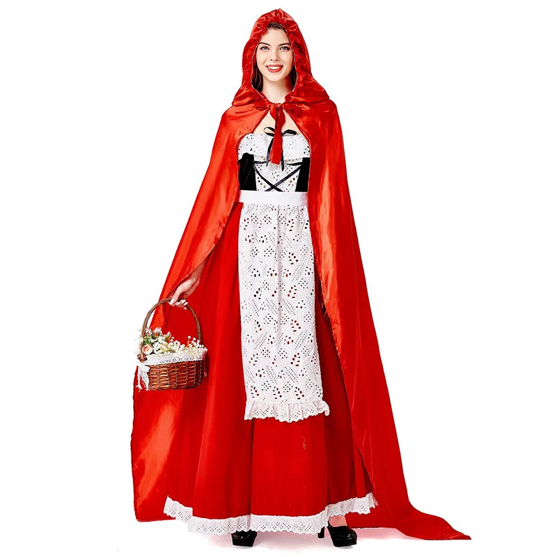 

Little Red Riding Hood Cosplay Sexy Halloween Costumes Party Wear