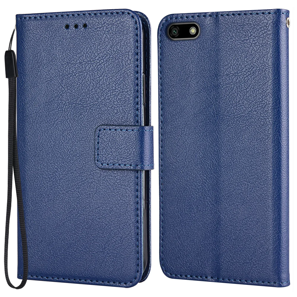 Кожаный чехол портмоне для браслете Huawei Y5 Lite 2019 DRA LX5 флип кейс Капа телефона