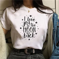 2021 female t shirt letters graphic print women summer short sleeve casual fashion 90s girls lady top tees oversized clothing
