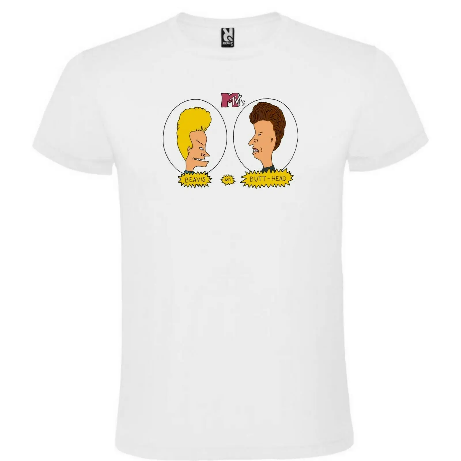 Футболка белая Beavis и Butthead Мужские Размеры S M L XL XXL 100% показать оригинальное