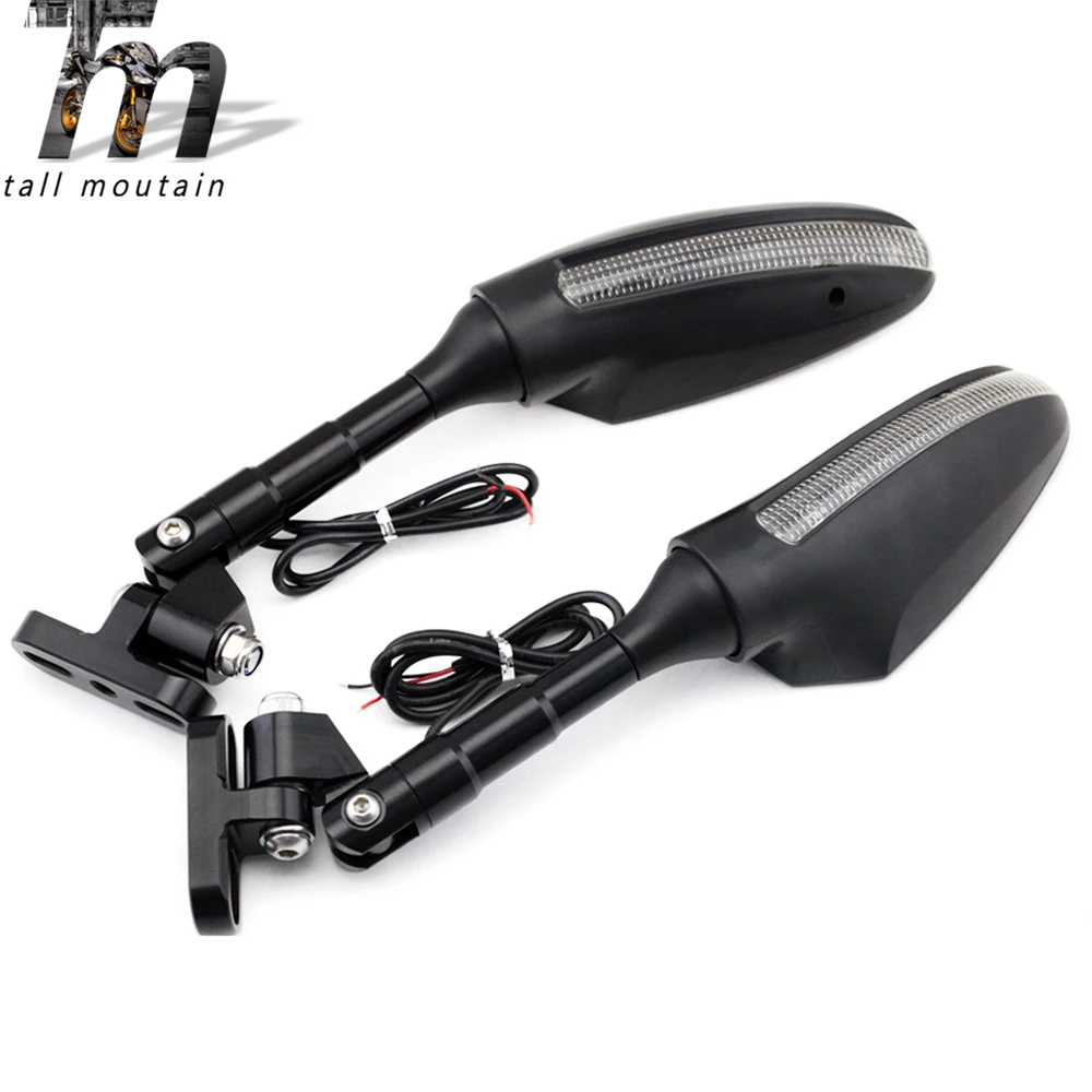 Зеркала заднего вида СВЕТОДИОДНЫЕ ПОВОРОТНЫЕ огни для YAMAHA YZF R1 2009-2014 BMW S 1000RR 2010-2018