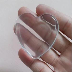 Спонж силиконовый в форме сердца для жидкой основы, BB-крема, 1 шт., 100%