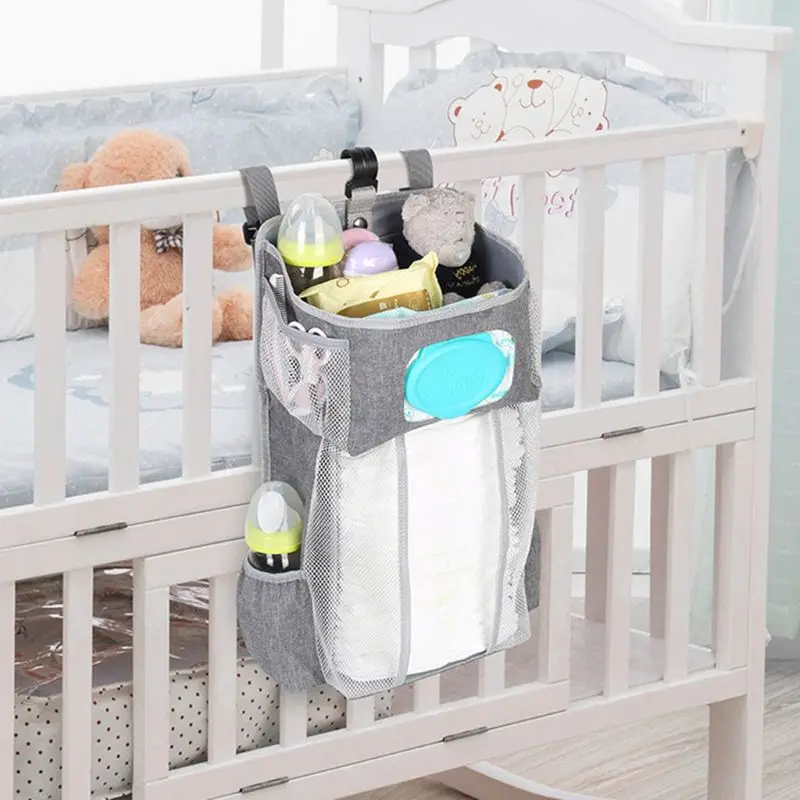 Bolsas de almacenaje para colgar pa&ntilde;ales, organizador de guarder&iacute;a para cuna o pared, regalos para Baby Shower-2
