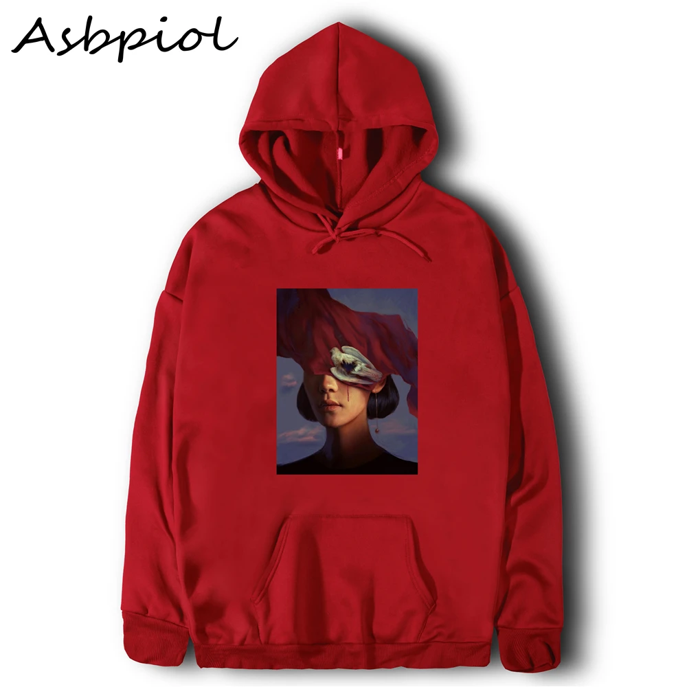 Harajuku Толстовка Женский пуловер с капюшоном топы женские толстовки Повседневная