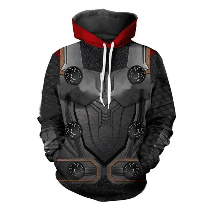 Толстовка с капюшоном и 3D-принтом Мстители 4 эндгейм Квантовая Империя куртка на