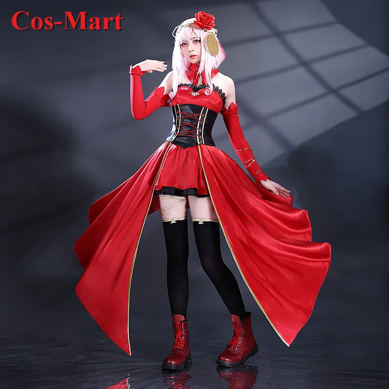 

Cos-Mart Anime Takt Op.Destiny Fate Cosplay Costume Sweet Lovely Red Uniform Dress Female Activity Party Role Play Clothing