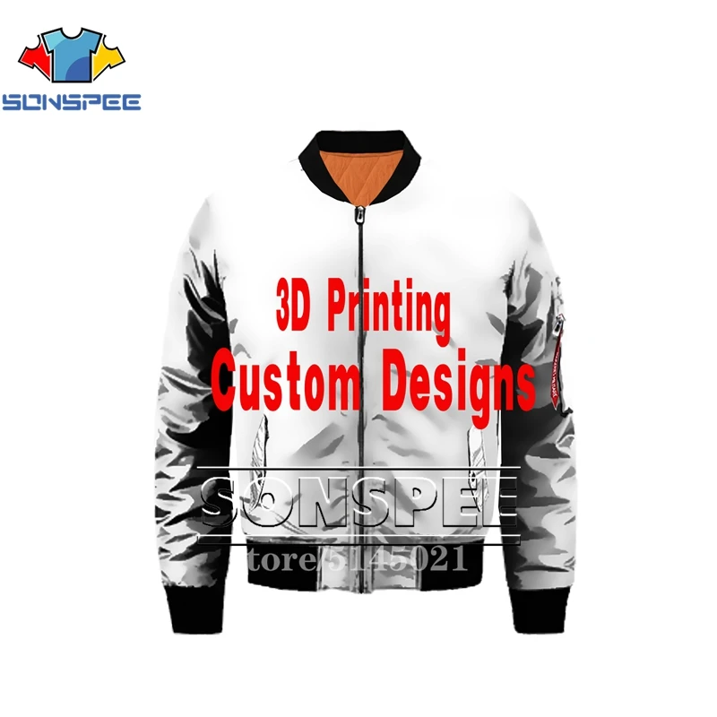 

SONSPEE 3D Print Diy Custom Men Women Design Own Picture / Photo / Star / Singer / Celebrity Thicken Cotton jacket Y003