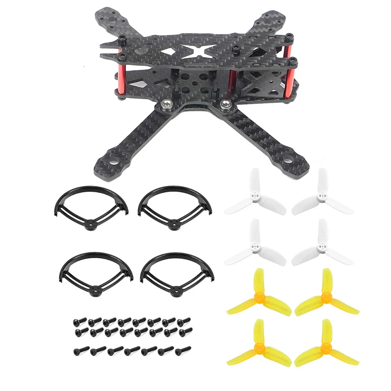 

For DIY Drone FPV Quadcopter FS135 135mm Carbon Fiber Frame Kit with 1306 3100KV CW / CCW Brushless Motor 3052 3-blade Propeller