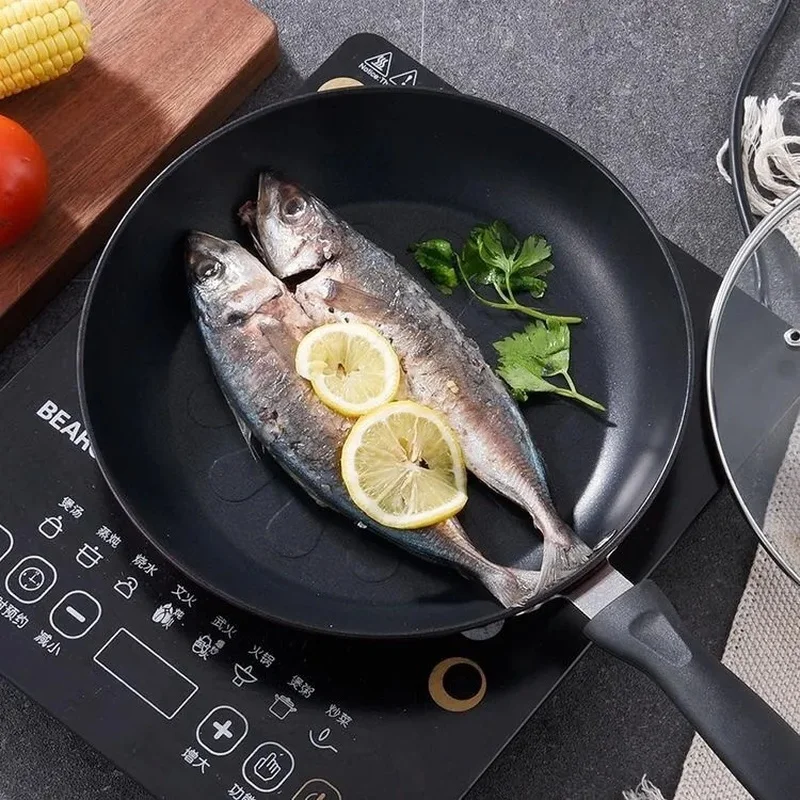 

Frying Pan Non-stick Pan Frying Pan Without Oily Fume Pancake Pan Cooking Pan Household Wok Thickening Gas Induction Cooker