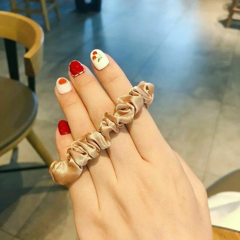 

Elastic Hairbands Hair Tie Women For Hair Accessories Satin Scrunchies Stretch Ponytail Holders Gift Headband