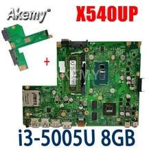 Akemy laptop Motherboard X540UP X540U A540U R504U Mainboard W/ i3-5005U 8GB RAM DDR3 GT920M GPU Free HDD board
