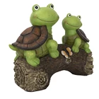 Полимерная светодиодная подсветка в форме черепахи на солнечной батарее, уличная садовая статуя животного, Мультяшные скульптуры, декоративная экшн-фигурка, игрушки в подарок