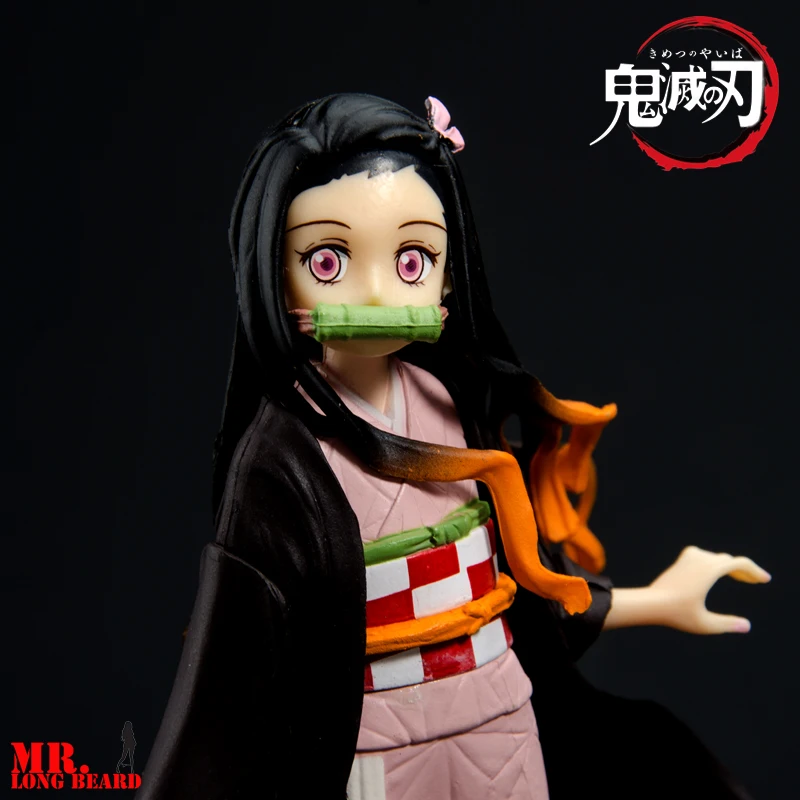 16 см 2 шт. аниме Demon Slayer Kimetsu no Yaiba фигурка Kamado Tanjirou Nezuko игрушки в форме воинов