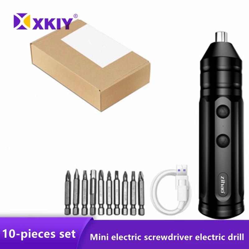 

10 pieces a lot Electric Screwdriver Rechargeable Mini Household Automatic Electric Screwdriver Tools Electric Hand Drill Tool