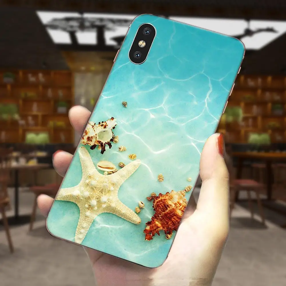 Телефон из ТПУ морские ракушки Stars Beach для LG G3 G4 G5 G6 G7 K4 K7 K8 K10 K40 K50 Q6 Q60 V10 V20 V30 V40 Nexus 5 5X