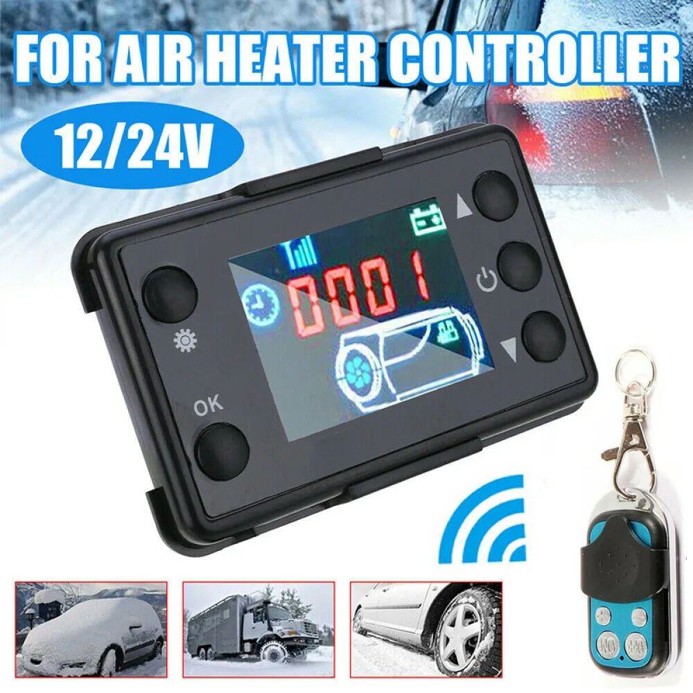 

Replacement Heater Controller Set Switch Truck Air parking Black Engine