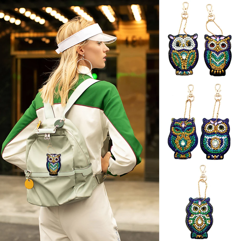 Брелок с алмазной живописью 5D брелок вышивкой в виде креста ювелирный кулоны