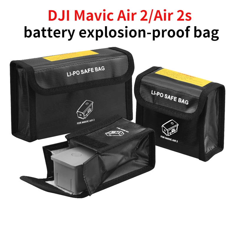 

for DJI Mavic Air 2 Battery Explosion-proof Bag Safe Storage Case Transport Safety Protector Box for DJI Air 2s Drone Accessory