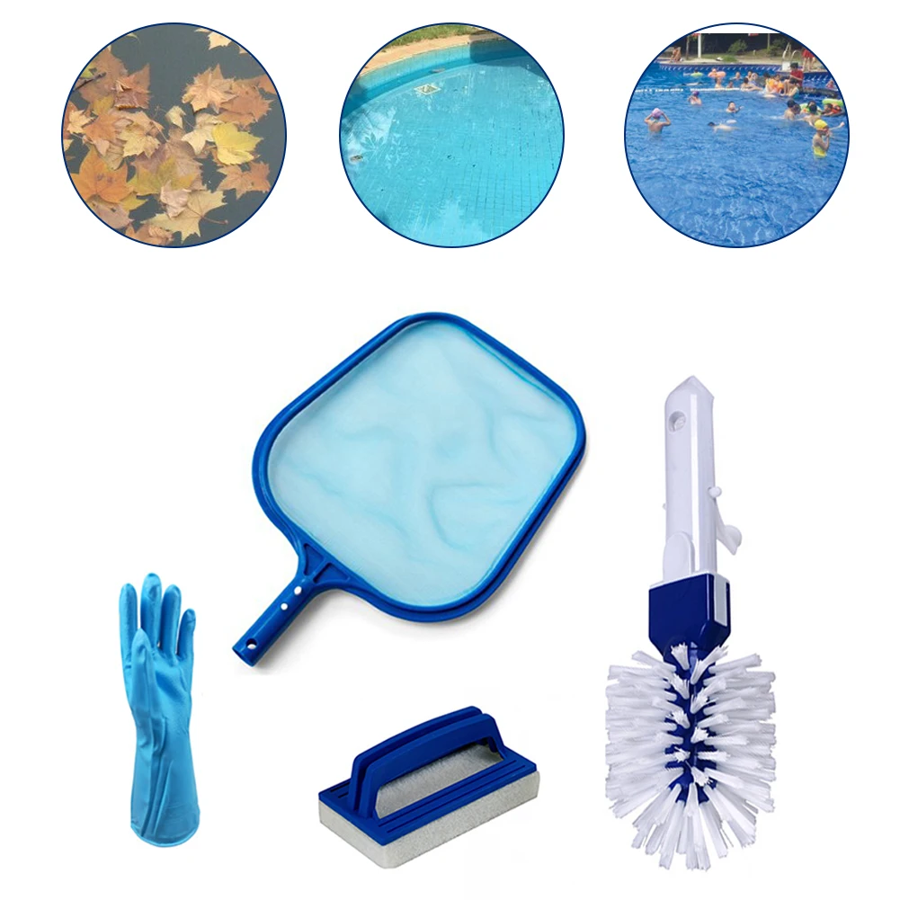 

Swimming Pool Accessories Cleaning, Swimming Pool Skimmer Net, Gloves, Paddling Brush, Scrubber Brush piscinas Accesorios
