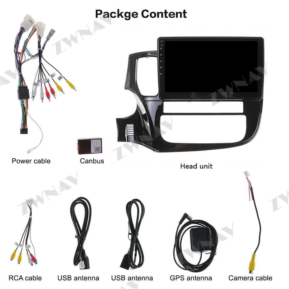 

IPS Android 10 Car Multimedia player For Mitsubishi Outlander 2013-2018 car radio stereo GPS navi head unit free gps map