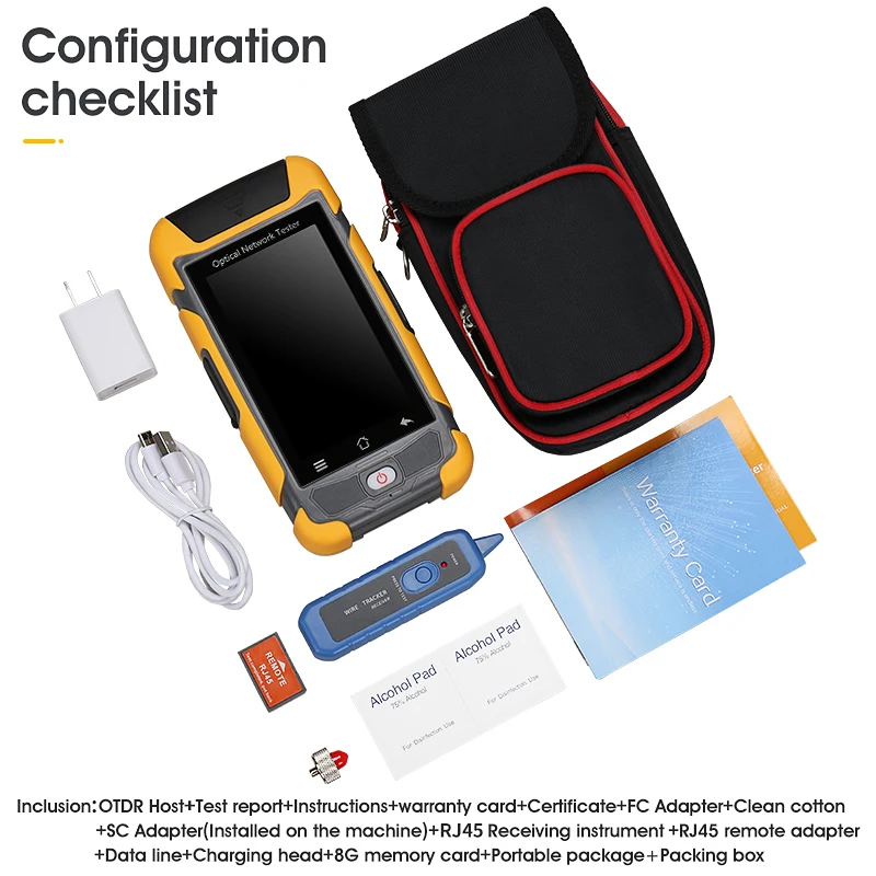 AUA8513U/A OTDR Optical Time-Domain Reflectometer Multifunction OPM OLS VFL RJ45 Cable Tester Fiber Network | Мобильные телефоны и
