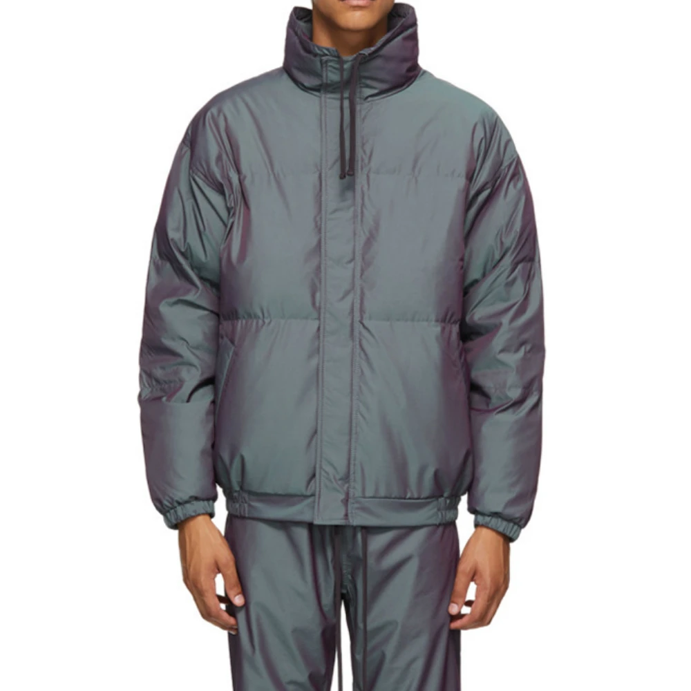 Куртка бомбер зимняя большого размера с карманами на молнии|Мужские куртки| |