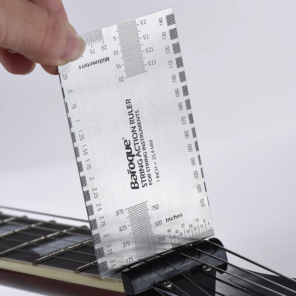 Гитарная струна действия правитель высокое качество датчик из нержавеющей стали