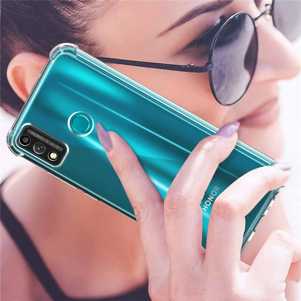 

2020 Honor 9 X lite Silicone Case Honor 9X Back Cover Huawei Honor9X lait Transparent Case 9X lite Bumper edge xonor 9X cover