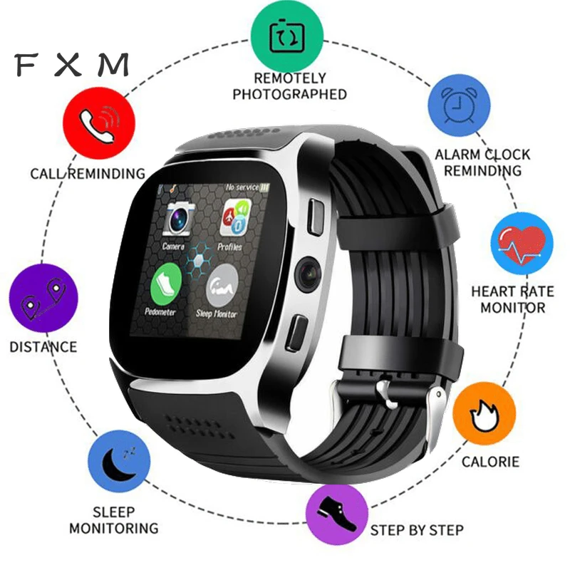 Электронные Bluetooth Смарт часы для мужчин с поддержкой sim карты TF/Музыкальные 2020 и