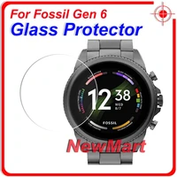 3pcs glass protector for fossil gen 6 ftw4061 ftw4062 ftw4063 ftw4059 ftw6077 ftw6078 ftw6080 9h tempered screen protector