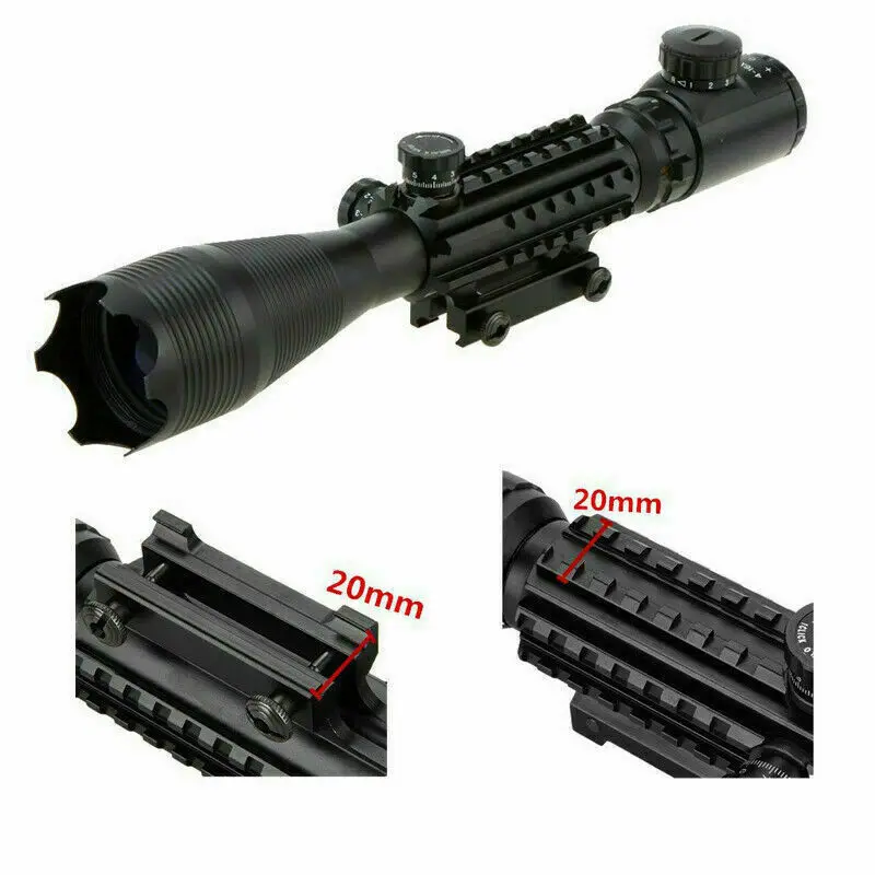 4 16X50mm Tri Rail с подсветкой снайперская винтовка для страйкбола Коллиматорный