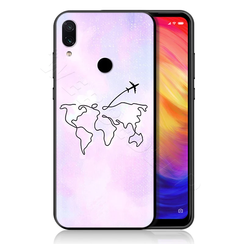 10 Розовый мир чехол "карта" для спортивной камеры Xiao mi Red mi Note 8 mi, возраст 3, 6, 8, 9, A1 A2 A3 8A 6X9 T CC9 Lite SE Pro Max F1 10 - Цвет: 10