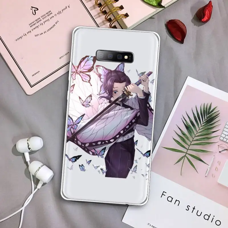 

Kochou Shinobu Phone Case Transparent For Samsung Galaxy A 71 21s S note 8 9 10 plus 20 ultra