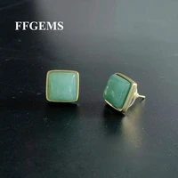 ffgems mystic 100 925 silver sterling natural opal earring round 8mm fine jewelry for women wedding engagement gift wholesale