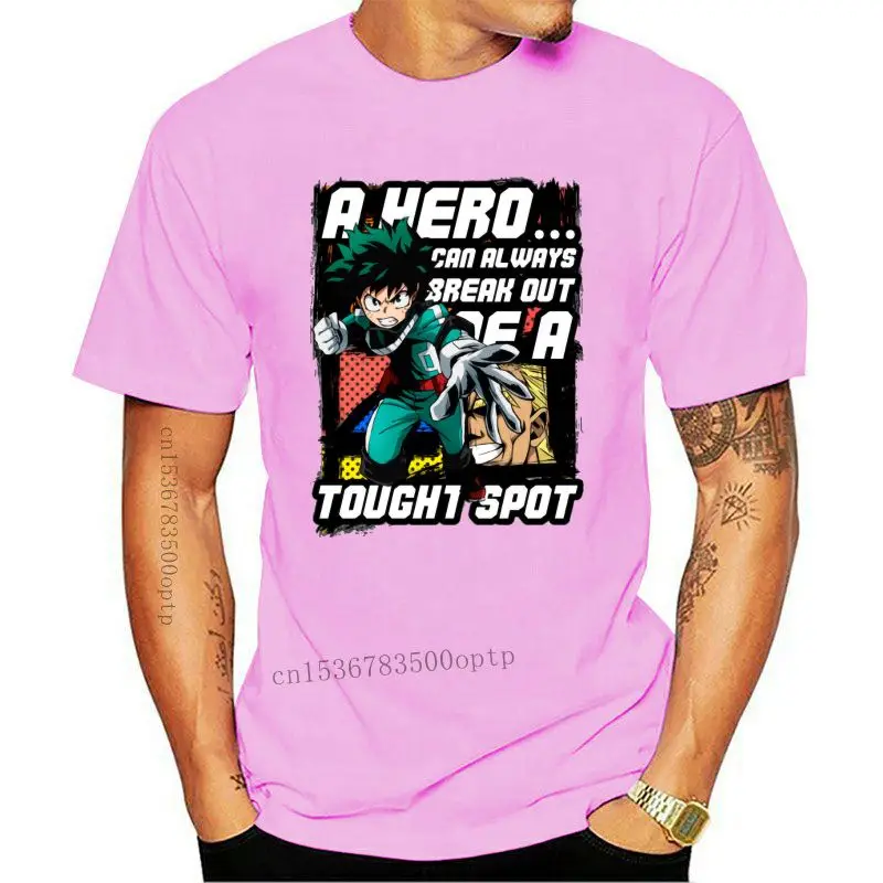 

Дизайнерская футболка с надписью All Might Boku No Hero, мужской топ с графическим рисунком, модная красивая футболка с короткими рукавами с героями ...