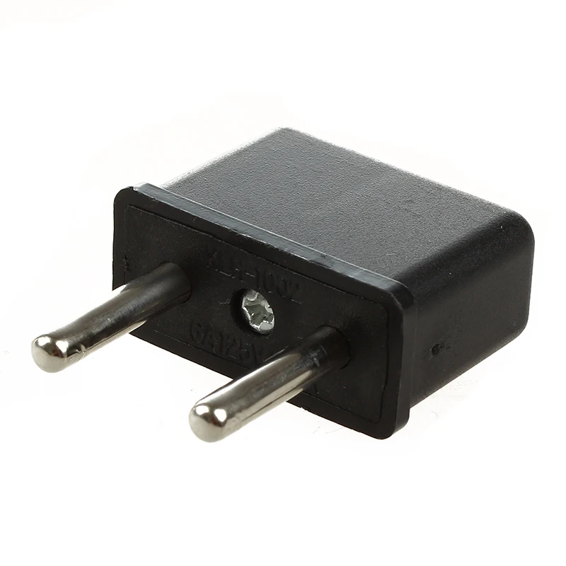 Plug Adapter for USA Flat to Europe Round Pin | Электроника