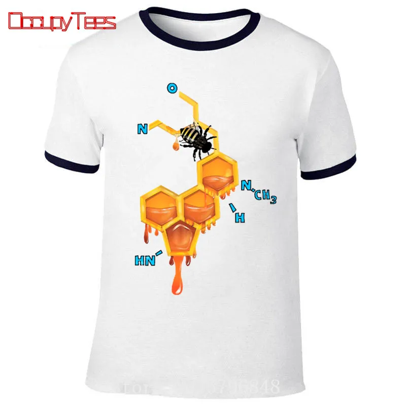 Мужская футболка LSD с изображением пчелы модные топы математической формулой