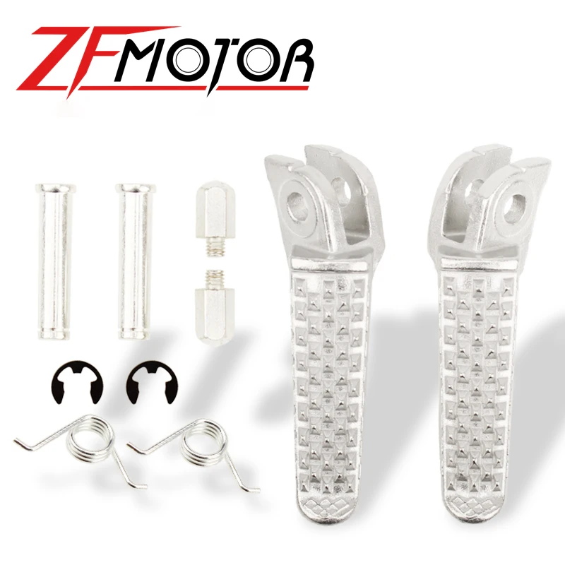 Передняя подножка педали подножки для Honda CBR1000RR CBR1000 RR CB1000R CBR600RR 04-18 03 серебристый