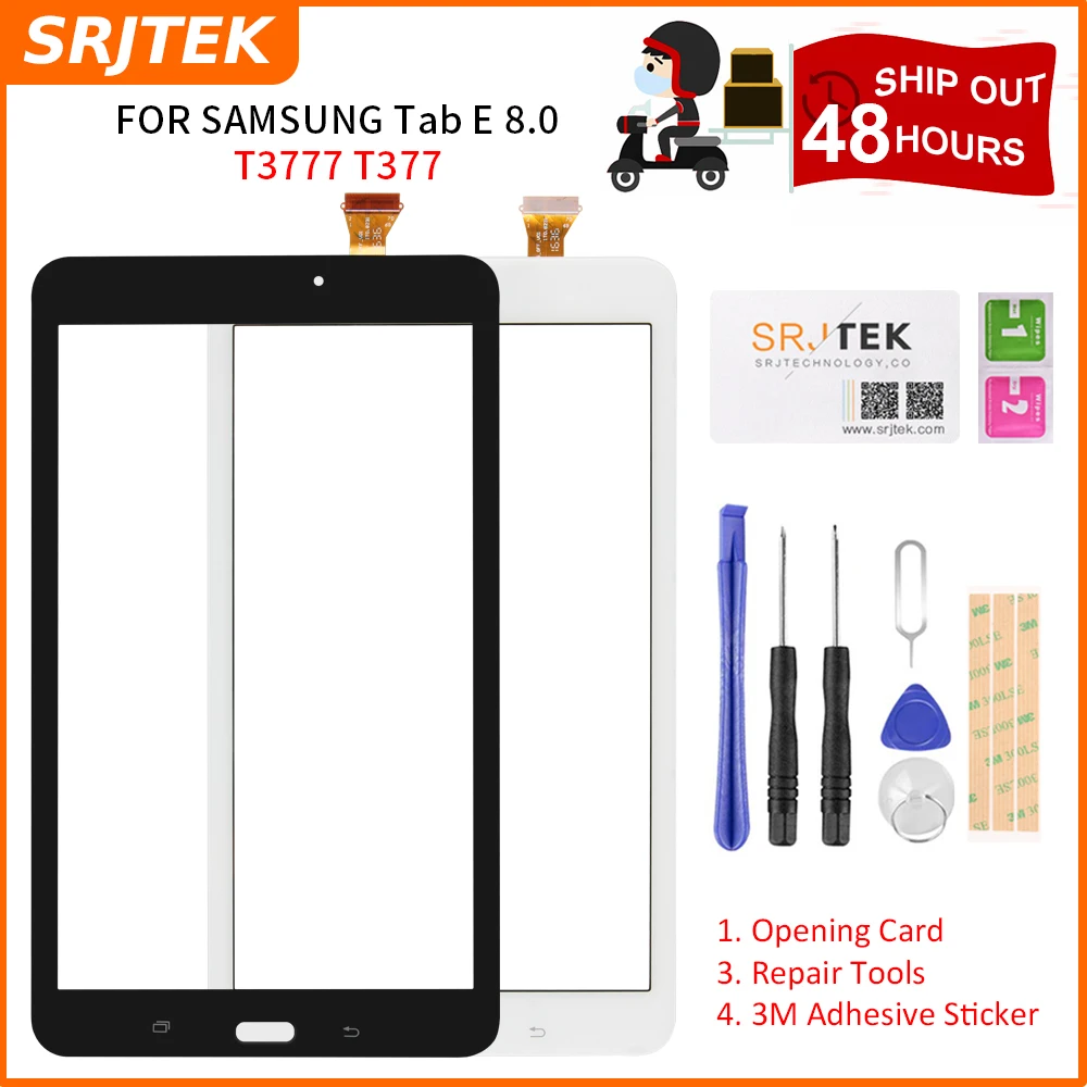 Сенсорный экран Srjtek 8 &quotдля Samsung Galaxy Tab E 0 T3777 T377 сменный сенсорный экран|ЖК-экраны